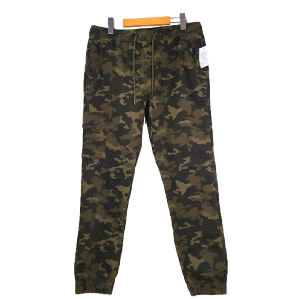 Joe's Mens Camo Cargo Jogger Pants NWT Size Large Drawstring Utility Pants